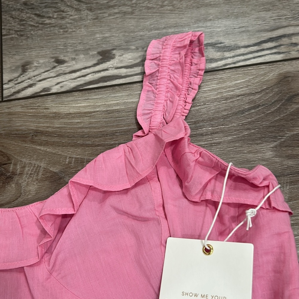 Show Me Your MuMu Pink Ruffle Mini Dress - Picture 8 of 12